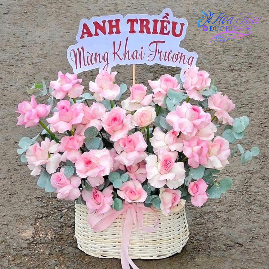 Giỏ Hoa Hồng Xinh 04